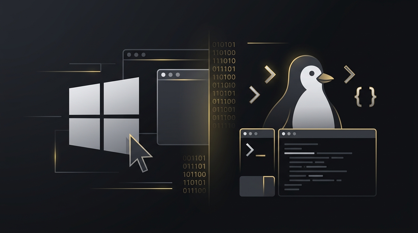 chuyển từ windows sang linux